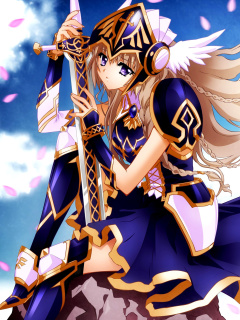 Anime warrior girl screenshot #1 240x320