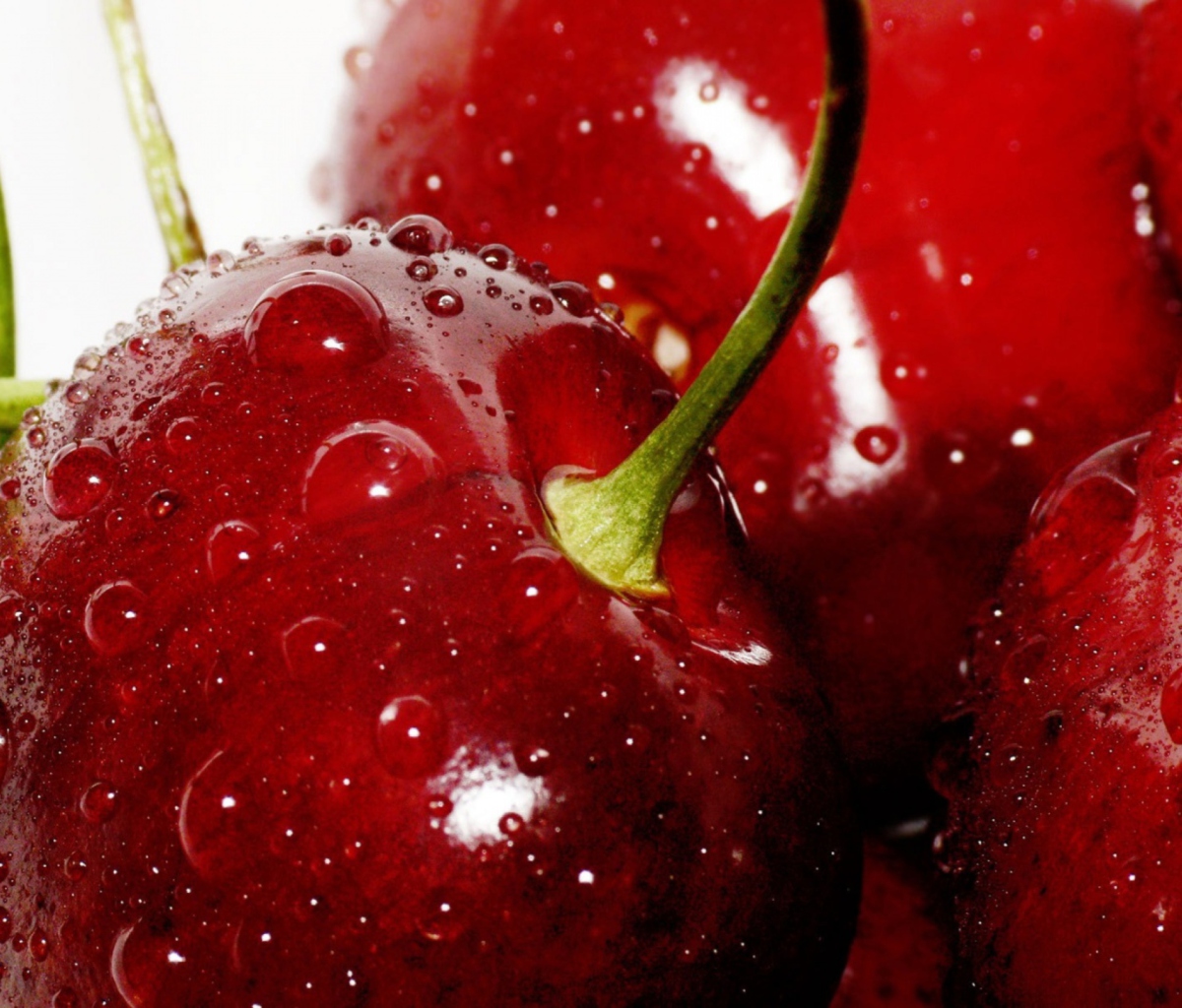 Das Deliciour Cherries Wallpaper 1200x1024