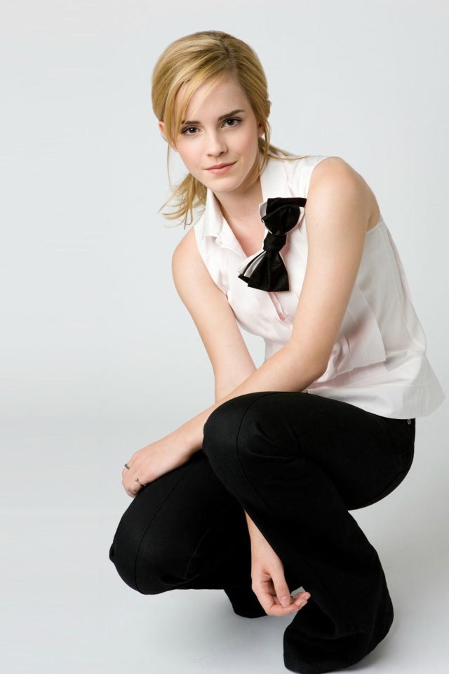 Fondo de pantalla Emma Watson HD 640x960