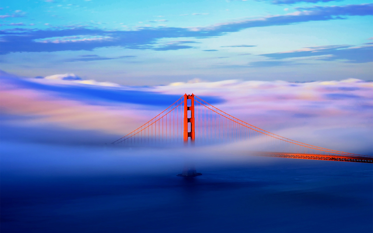Sfondi San Francisco Golden Gate Bridge 1280x800