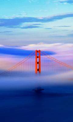 San Francisco Golden Gate Bridge wallpaper 240x400