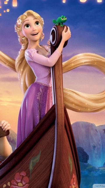 Fondo de pantalla Rapunzel 360x640