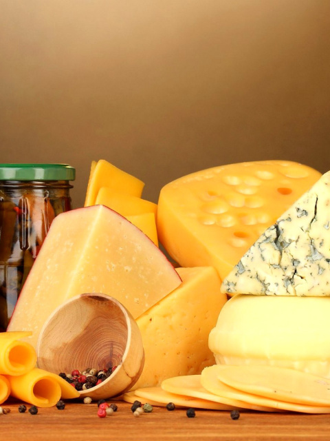 French cheese wallpaper 480x640