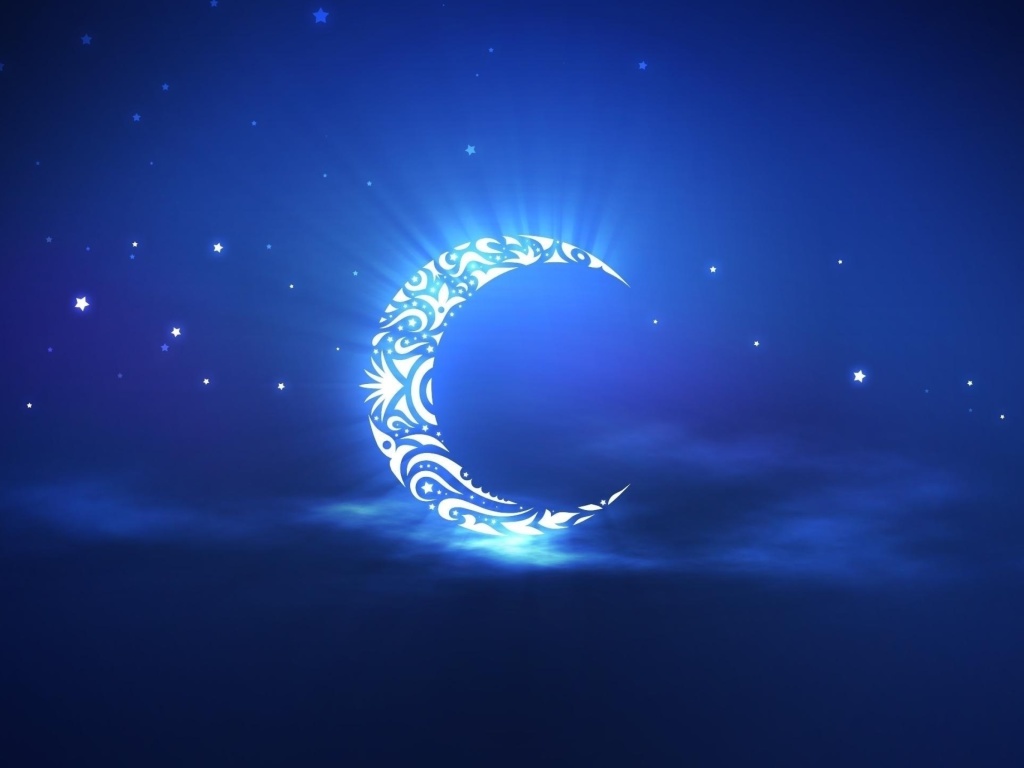 Обои Islamic Moon Ramadan Wallpaper 1024x768