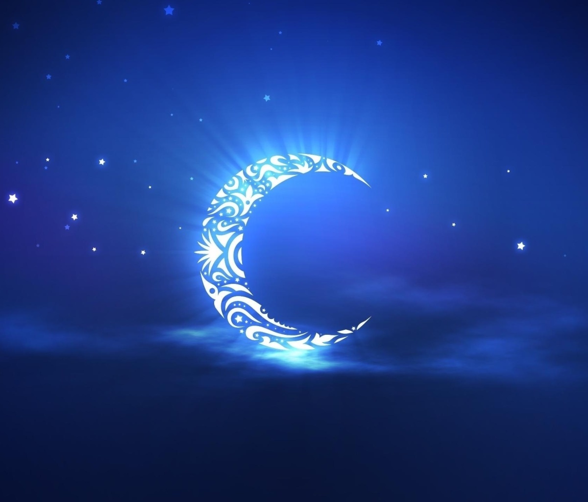 Fondo de pantalla Islamic Moon Ramadan Wallpaper 1200x1024
