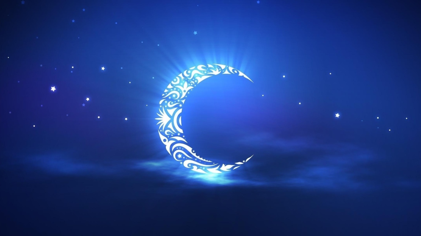 Islamic Moon Ramadan Wallpaper wallpaper 1366x768