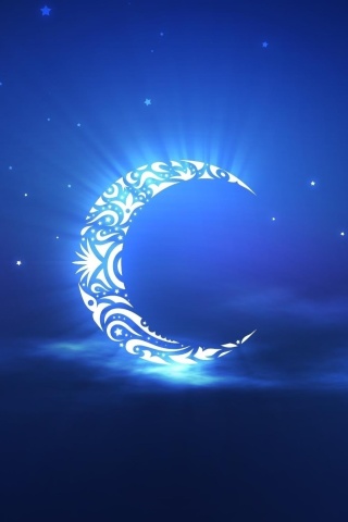 Das Islamic Moon Ramadan Wallpaper Wallpaper 320x480