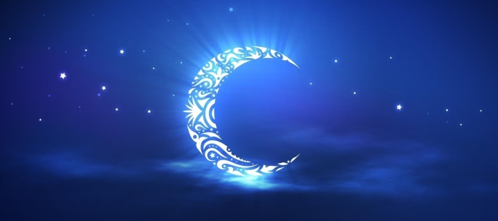 Обои Islamic Moon Ramadan Wallpaper 720x320