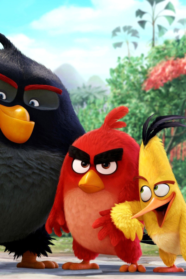 Fondo de pantalla The Angry Birds Comedy Movie 2016 640x960