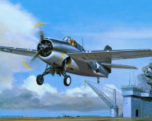 Grumman F4F Wildcat wallpaper 220x176