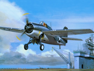 Обои Grumman F4F Wildcat 320x240