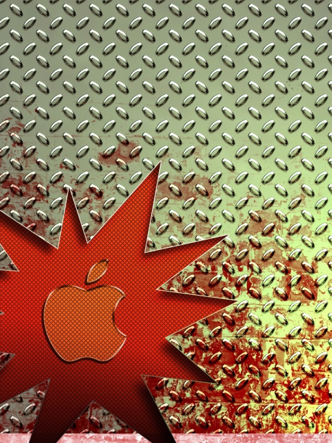 Das Apple Star Wallpaper 480x640