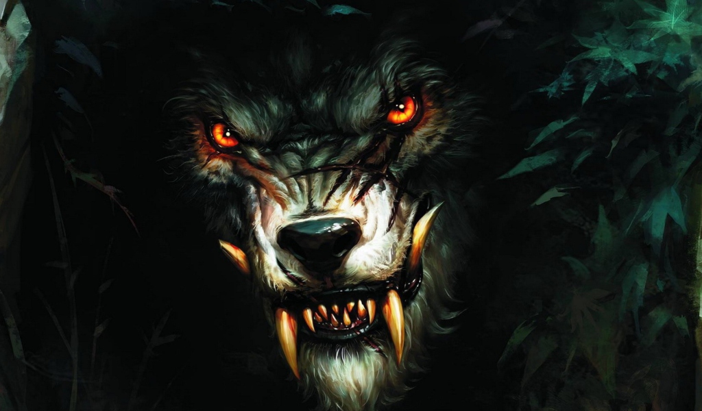 Fondo de pantalla Werewolf Artwork 1024x600