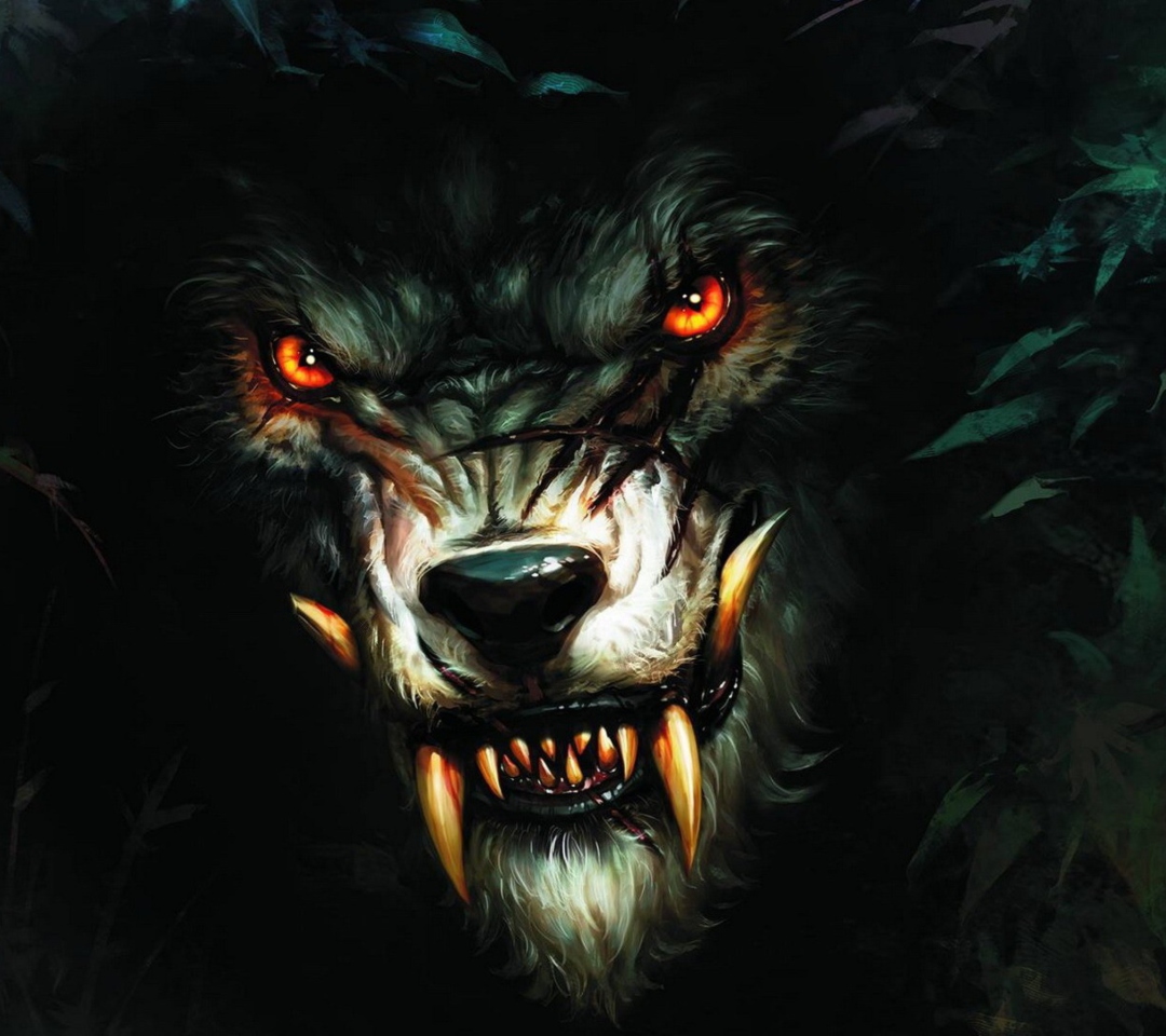 Werewolf Artwork wallpaper 1080x960