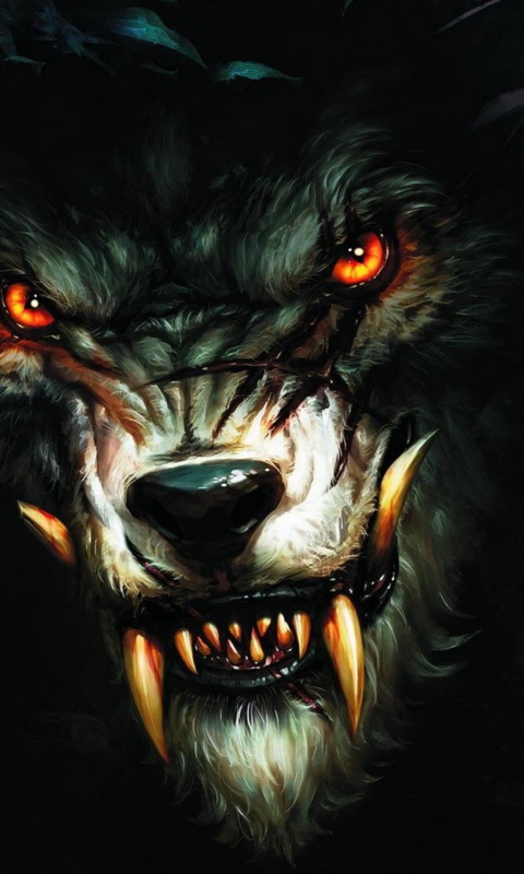 Sfondi Werewolf Artwork 480x800