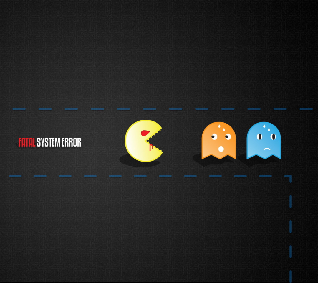 Das Pacman Yum-Yum Wallpaper 1080x960