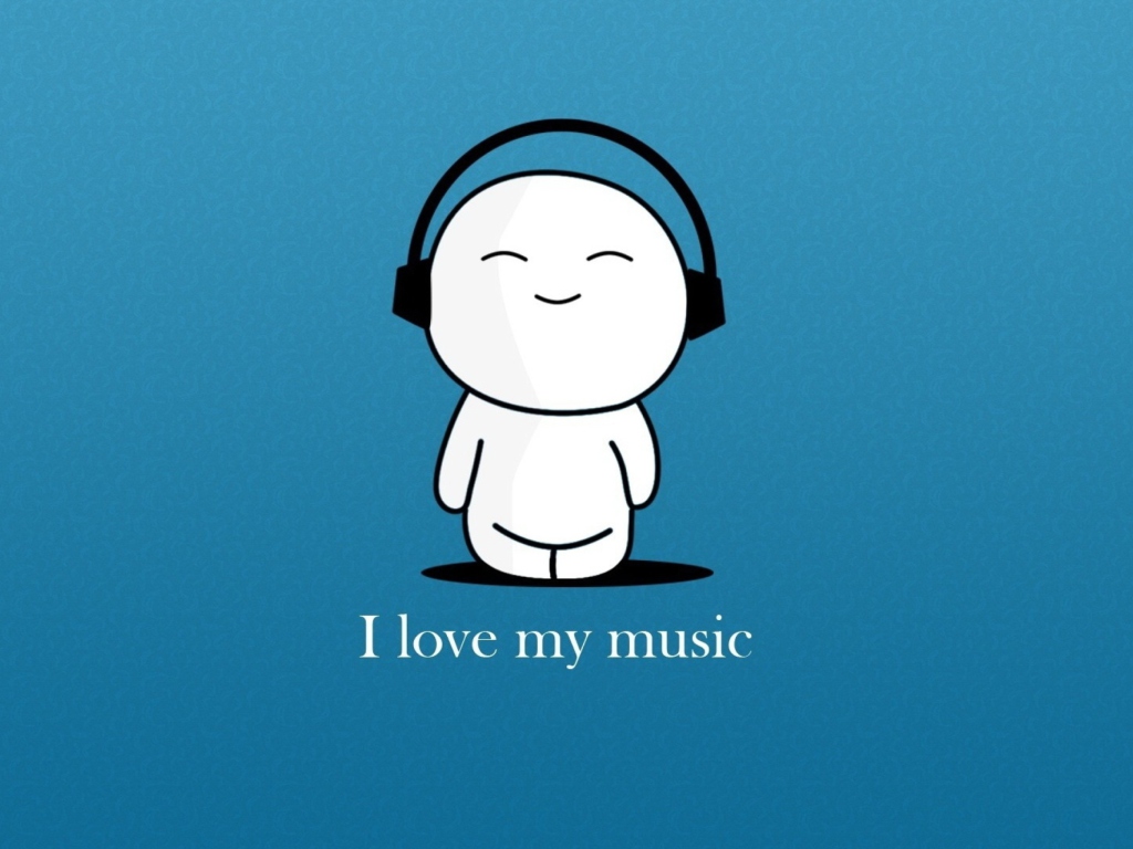 Fondo de pantalla I Love My Music 1024x768