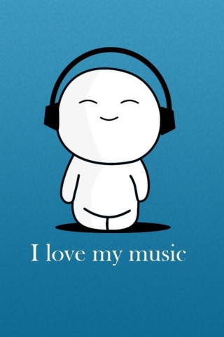 I Love My Music wallpaper 320x480