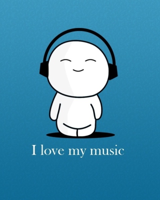 I Love My Music - Obrázkek zdarma pro iPhone XR