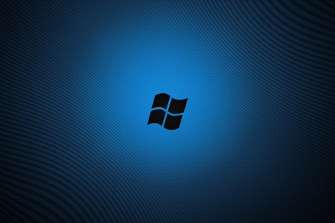 Fondo de pantalla Windows Blue Logo 480x320