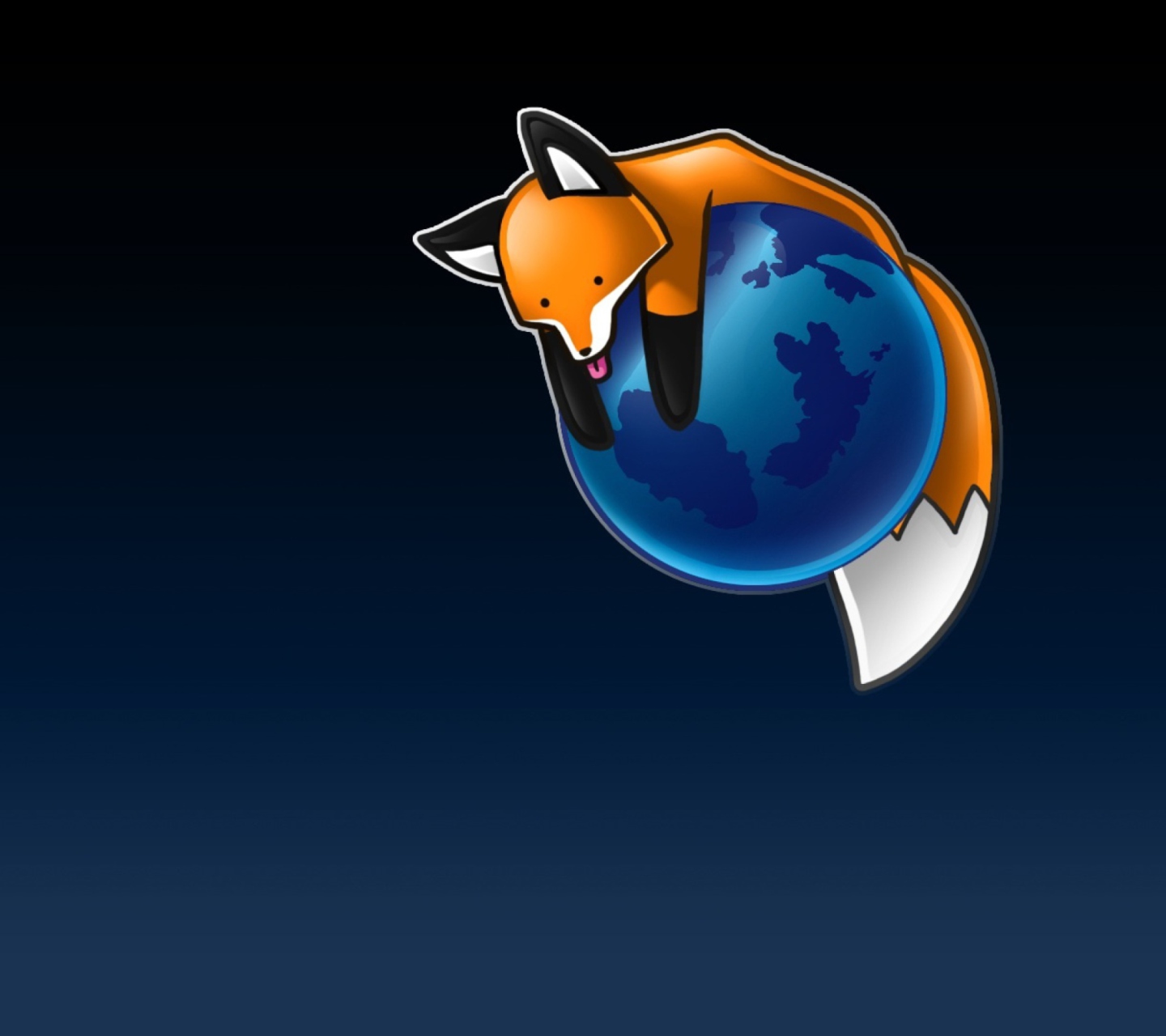 Обои Tired Firefox 1440x1280