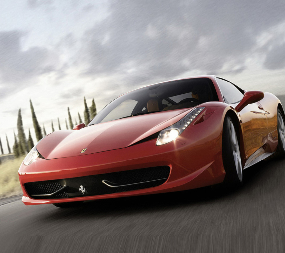 Fondo de pantalla Ferrari 458 1080x960