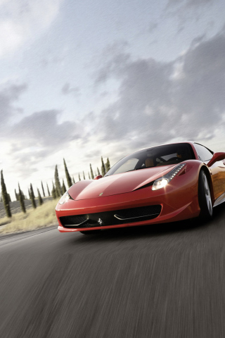 Fondo de pantalla Ferrari 458 320x480