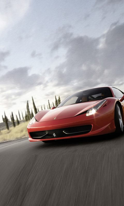 Fondo de pantalla Ferrari 458 480x800