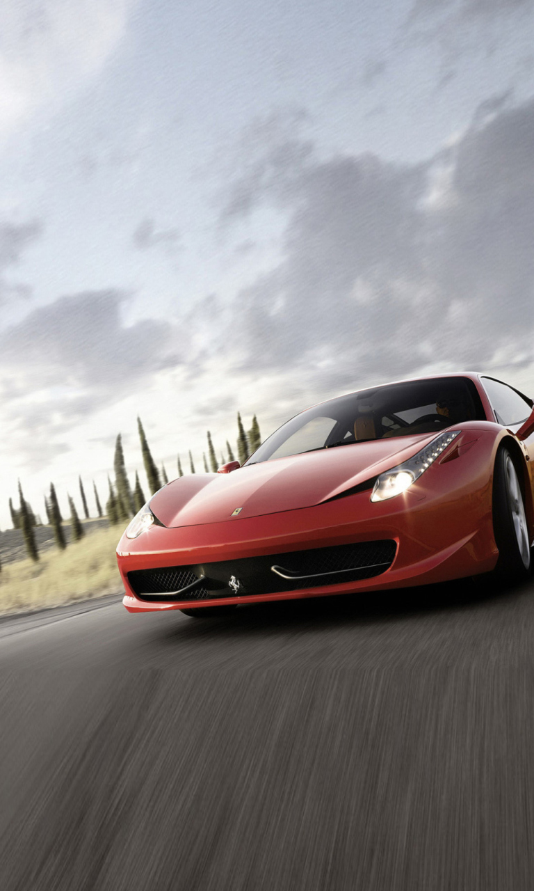 Fondo de pantalla Ferrari 458 768x1280
