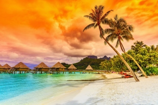 Reethi Beach Resort best Maldives luxury hotel - Obrázkek zdarma pro Sony Xperia Z1