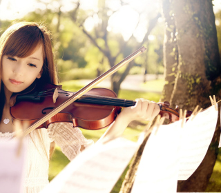 Playing Violin - Obrázkek zdarma pro iPad 2