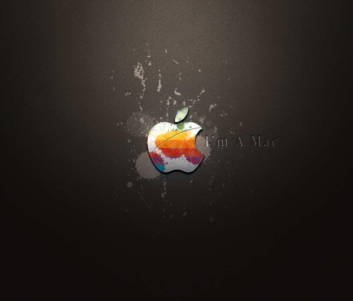 Das Apple I'm A Mac Wallpaper 1200x1024