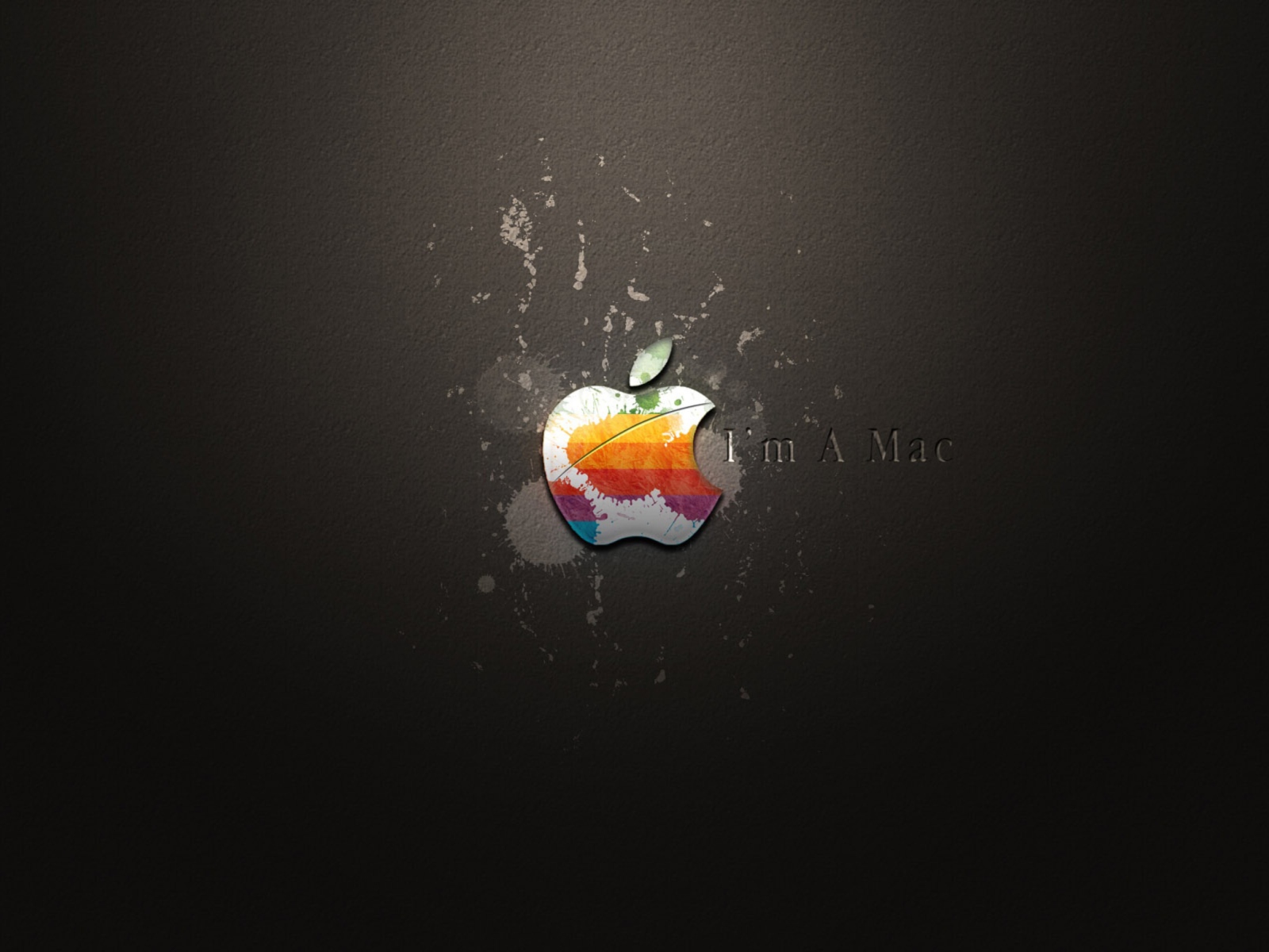 Das Apple I'm A Mac Wallpaper 1600x1200