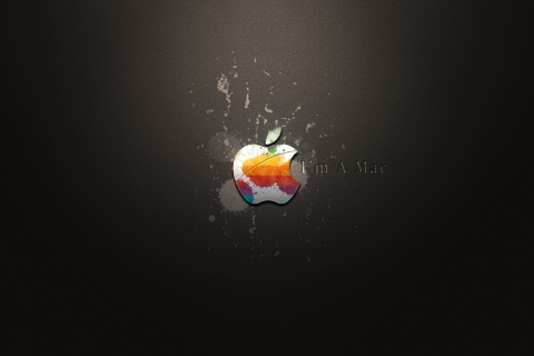 Das Apple I'm A Mac Wallpaper 480x320
