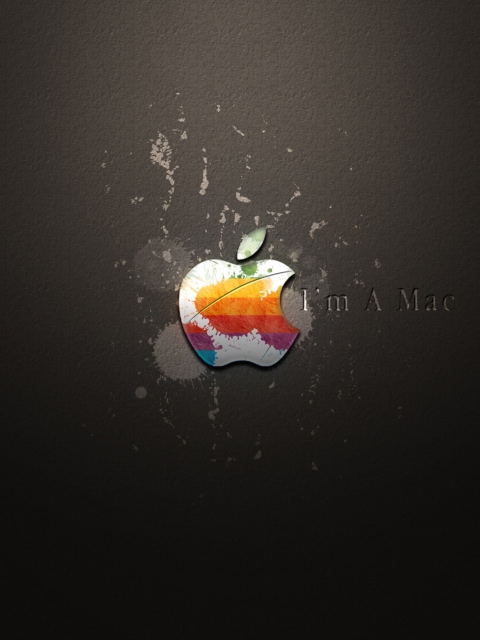 Fondo de pantalla Apple I'm A Mac 480x640