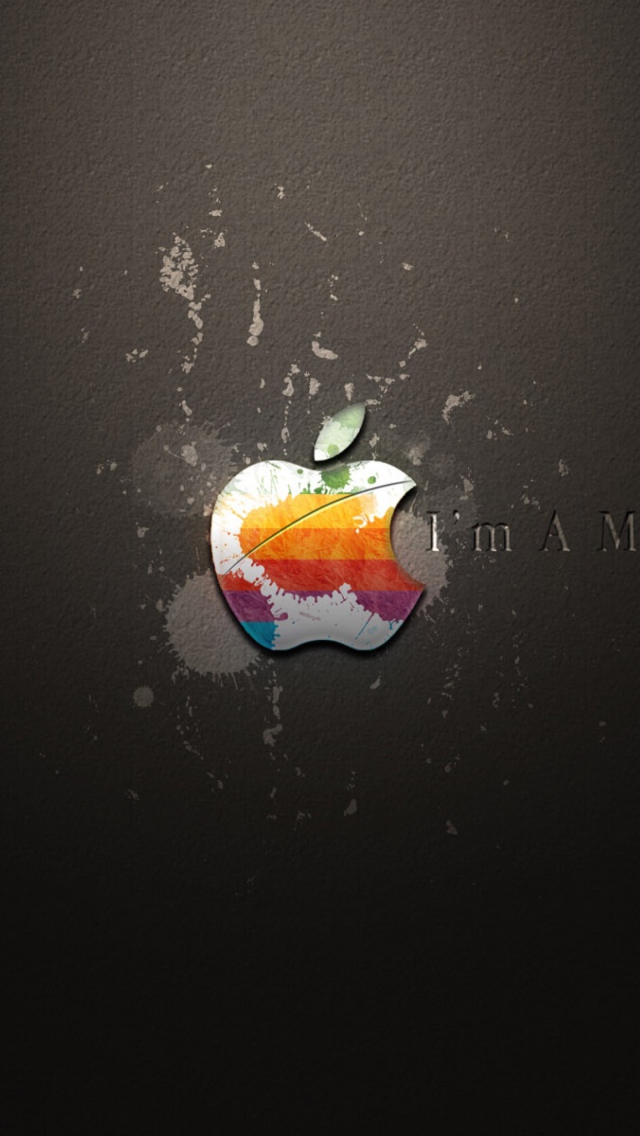 Das Apple I'm A Mac Wallpaper 640x1136