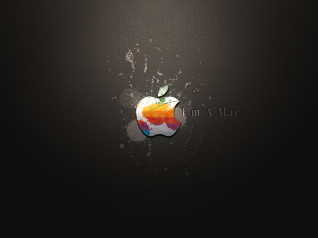 Das Apple I'm A Mac Wallpaper 640x480