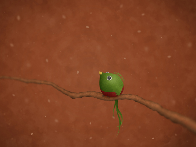 Green Bird Drawing screenshot #1 640x480