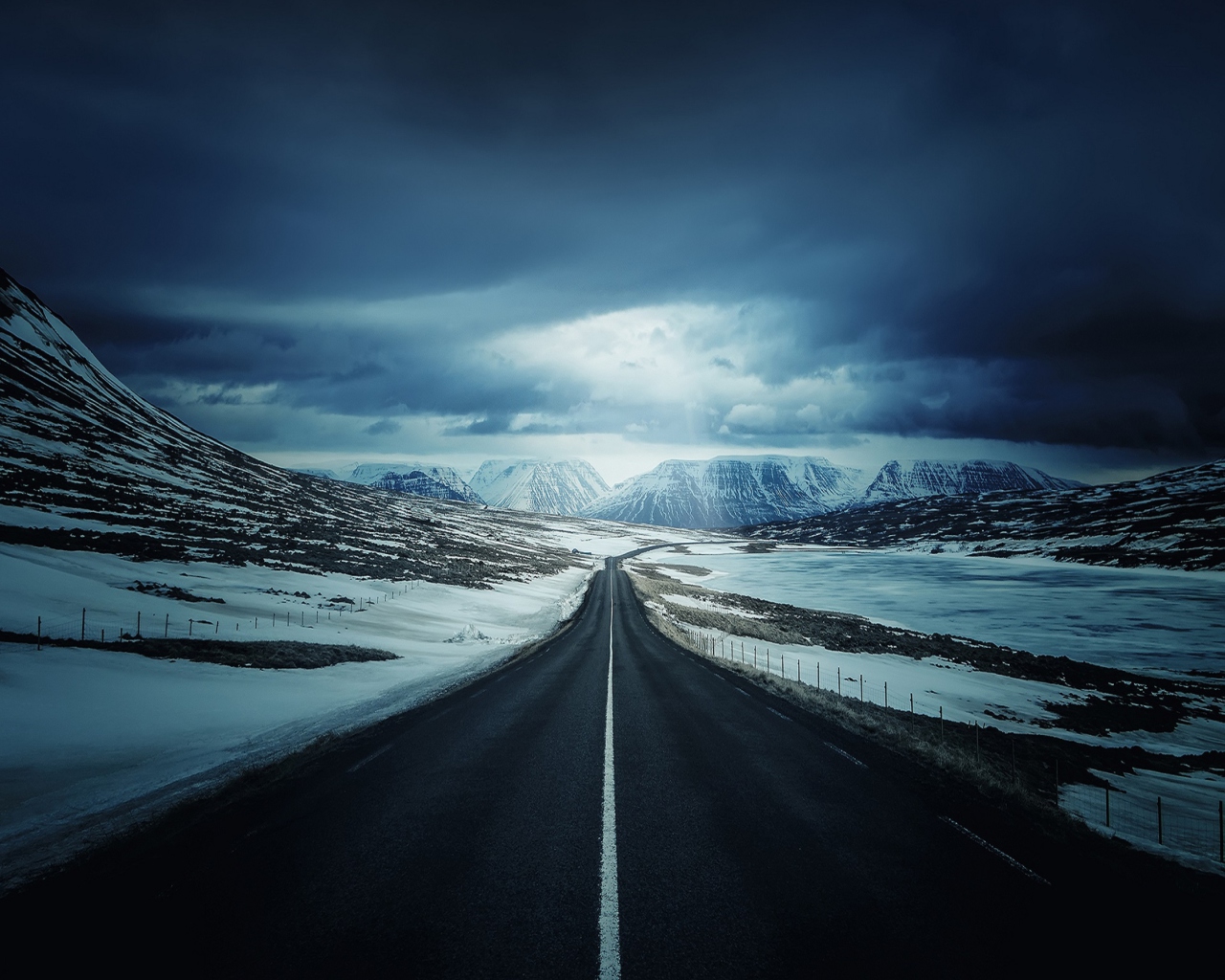 Fondo de pantalla Ring Road - Iceland 1280x1024