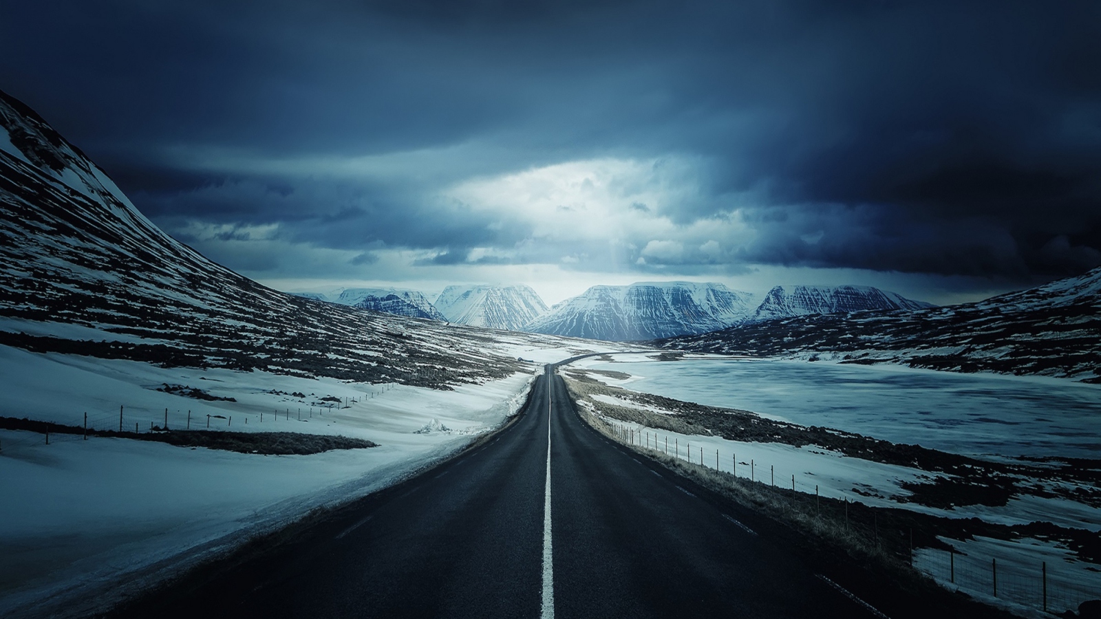 Sfondi Ring Road - Iceland 1600x900