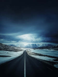 Fondo de pantalla Ring Road - Iceland 240x320