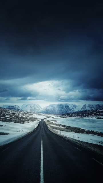 Sfondi Ring Road - Iceland 360x640