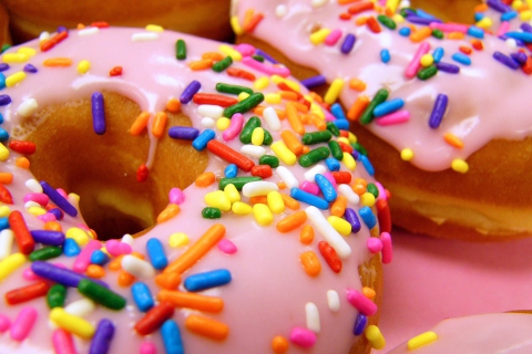 Das Sugar Donuts Wallpaper 480x320