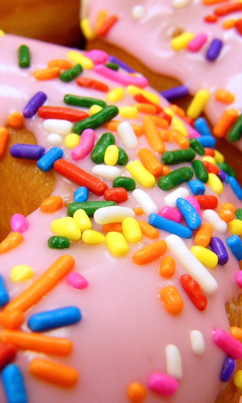 Fondo de pantalla Sugar Donuts 480x800