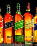 Das Johnnie Walker Label Whisky Wallpaper 128x160