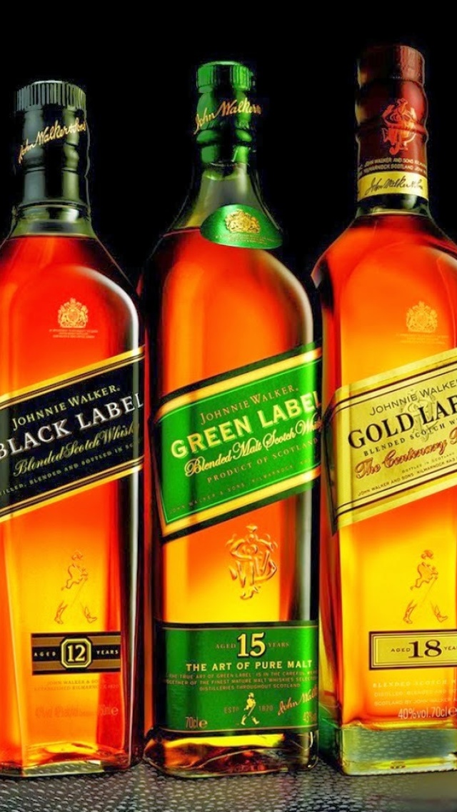 Fondo de pantalla Johnnie Walker Label Whisky 640x1136