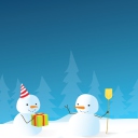 Das Happy Winter Holidays Wallpaper 128x128