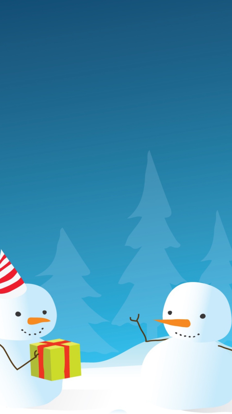 Обои Happy Winter Holidays 750x1334