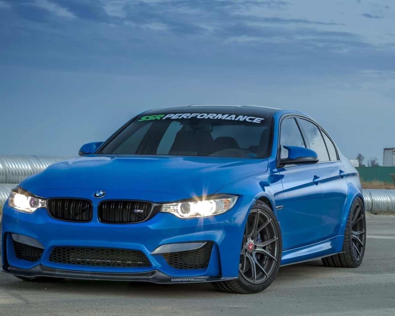 Fondo de pantalla BMW M3 Blue 1280x1024