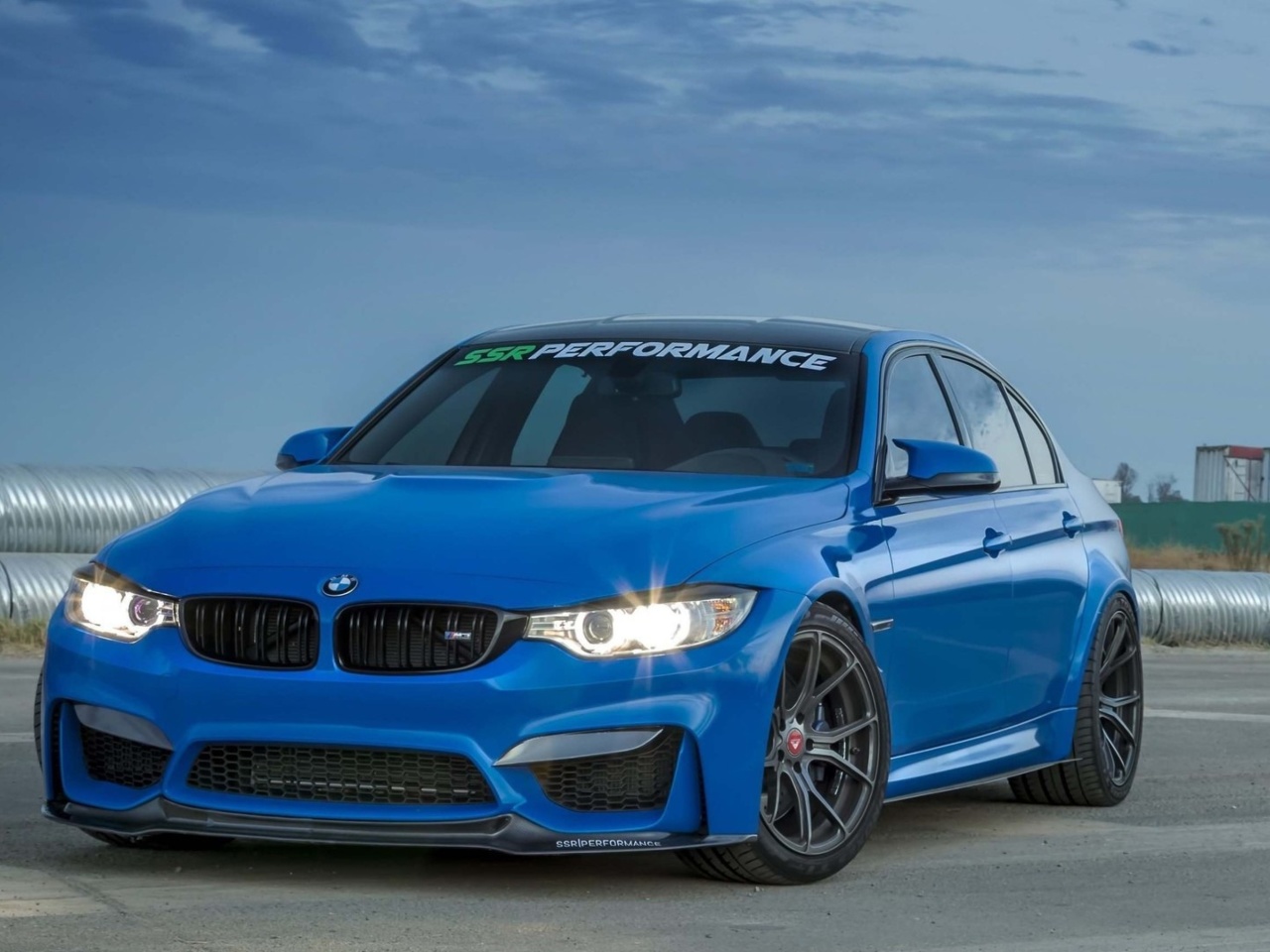 Fondo de pantalla BMW M3 Blue 1280x960